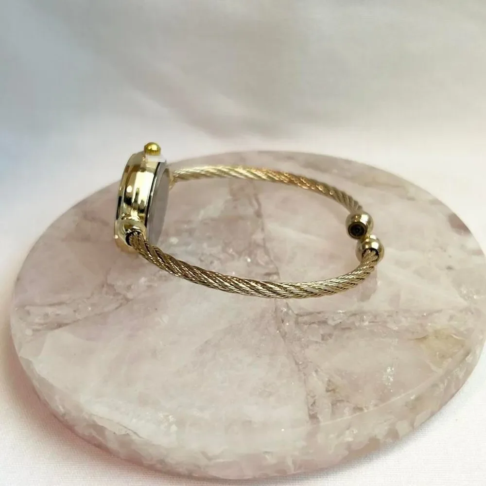 Vintage Inspired Luxury Gold Tone Watch